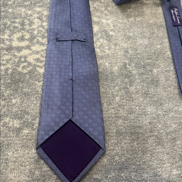 RALPH LAUREN PURPLE LABEL HAND MADE TIE DEEP LAVENDER - Picture 4 of 10
